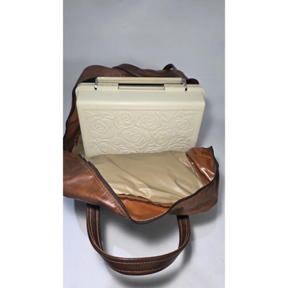 SINGER Vintage Sewing Machine Travel Vinyl‎ /Carry Case/Storage Bag